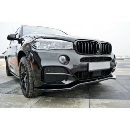 Накладка сплиттер на передний бампер на BMW X5 F15 M50d